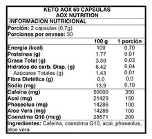 Cargar imagen en el visor de la galería, Keto Aox  (60 Caps)